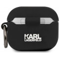 Karl Lagerfeld Rue St Guillaume Silikónové Puzdro pre Airpods 3 Black