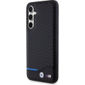 BMW M PU Carbon Blue Line Zadný Kryt pre Samsung Galaxy S23 FE Black