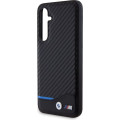 BMW M PU Carbon Blue Line Zadný Kryt pre Samsung Galaxy S23 FE Black