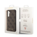 Guess 4G Charms Zadný Kryt pre Samsung Galaxy S23 FE Brown