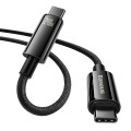 Baseus CAWJ040001 Tungsten Gold Fast Charging Dátový Kábel USB-C - USB-C 240W 1m Black