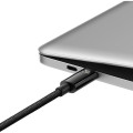 Baseus CAWJ040001 Tungsten Gold Fast Charging Dátový Kábel USB-C - USB-C 240W 1m Black