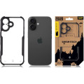 Tactical Quantum Stealth Kryt pre Apple iPhone 16 Clear/Black