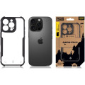 Tactical Quantum Stealth Kryt pre Apple iPhone 16 Pro Clear/Black