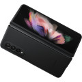 Samsung Kožený Kryt pre Galaxy Z Fold3 5G Black