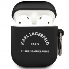 Karl Lagerfeld Rue St Guillaume Puzdro pre AirPods 1 / AirPods 2 Black