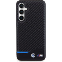 BMW M PU Carbon Blue Line Zadný Kryt pre Samsung Galaxy S23 FE Black