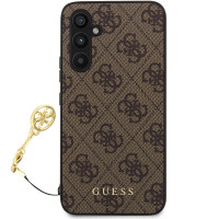 Guess 4G Charms Zadný Kryt pre Samsung Galaxy S23 FE Brown