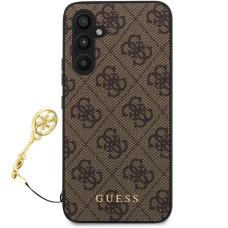 Guess 4G Charms Zadný Kryt pre Samsung Galaxy S23 FE Brown