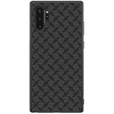 Nillkin Synthetic Fiber Ochranný Zadný Kryt pre Samsung Galaxy Note10+ Plaid Black