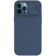 Nillkin CamShield Silky Silikónový Kryt pre Apple iPhone 12 Pro Max Blue