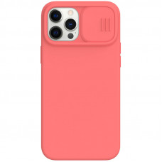 Nillkin CamShield Silky Magnetic Silikónový Kryt pre Apple iPhone 12 Pro Max Orange Pink