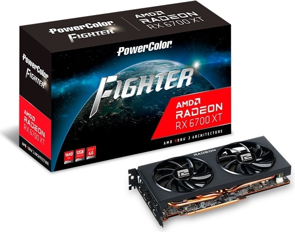 PowerColor AMD Radeon RX 6700 12GB (AXRX 6700 XT 12GBD6-3DH)